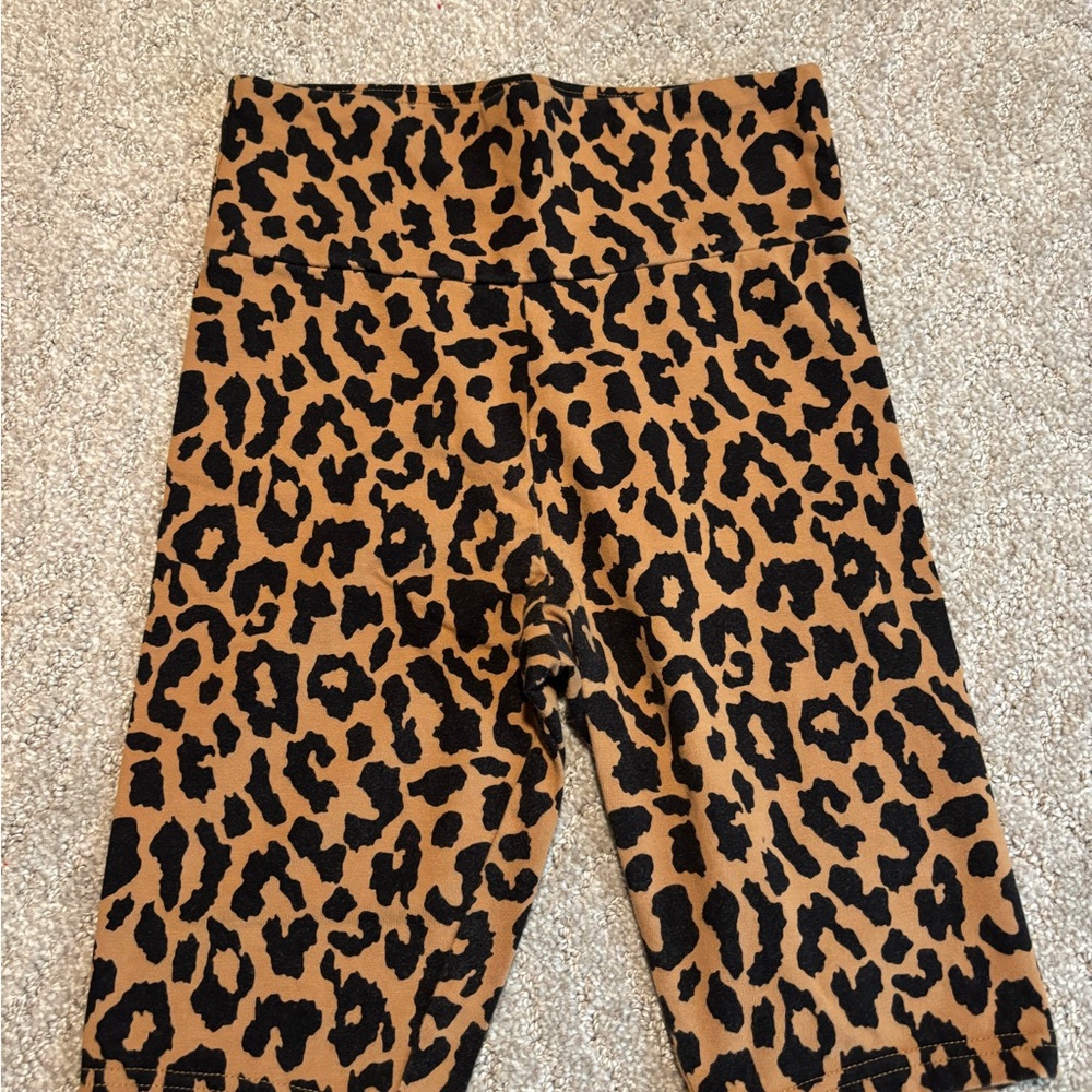 Leopard Print biker shorts